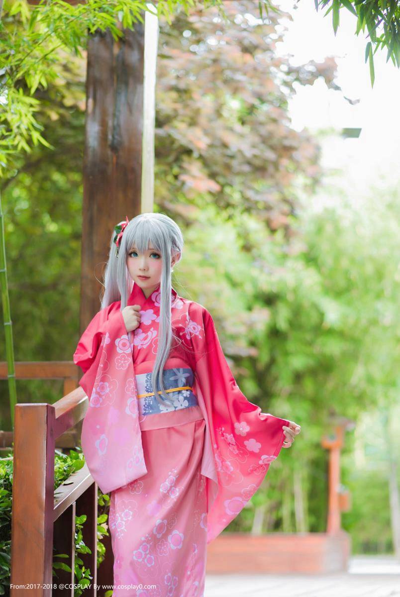 Cosplay福利/半次元星之迟迟Cosplay和泉纱雾和服萝莉图片