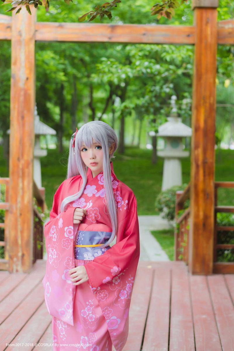 Cosplay福利/半次元星之迟迟Cosplay和泉纱雾和服萝莉图片