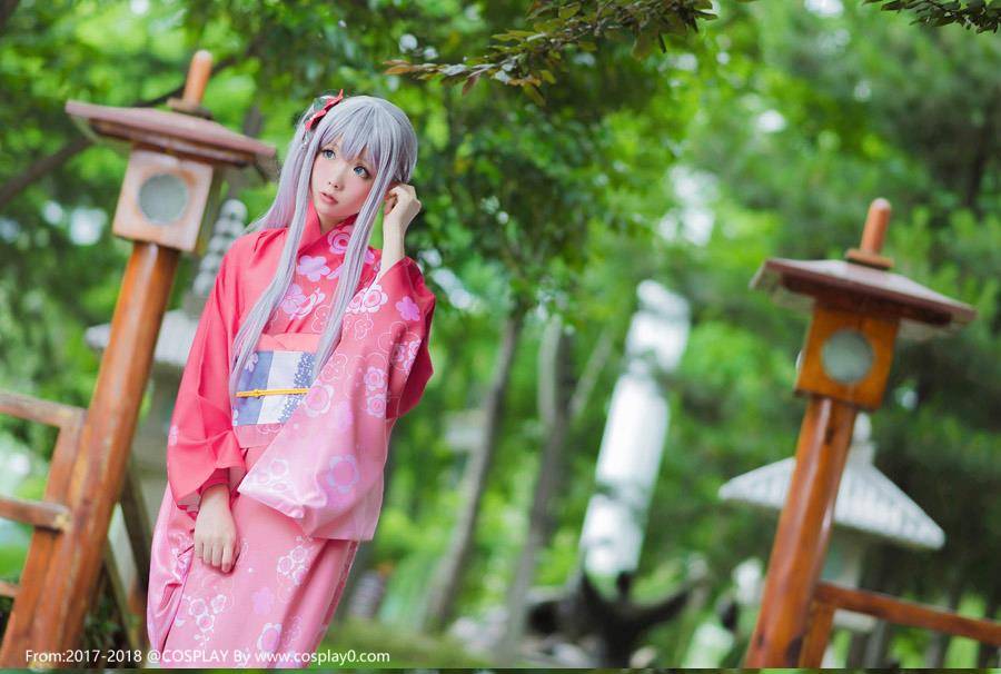 Cosplay福利/半次元星之迟迟Cosplay和泉纱雾和服萝莉图片