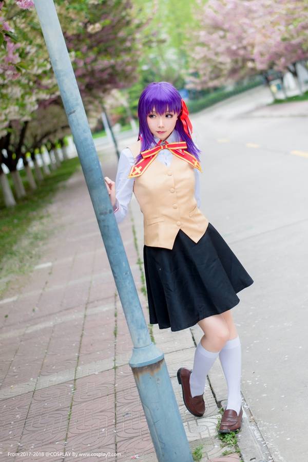 Cosplay福利/可爱萝莉星之迟迟Cosplay间桐樱[Fate]同人本子图片