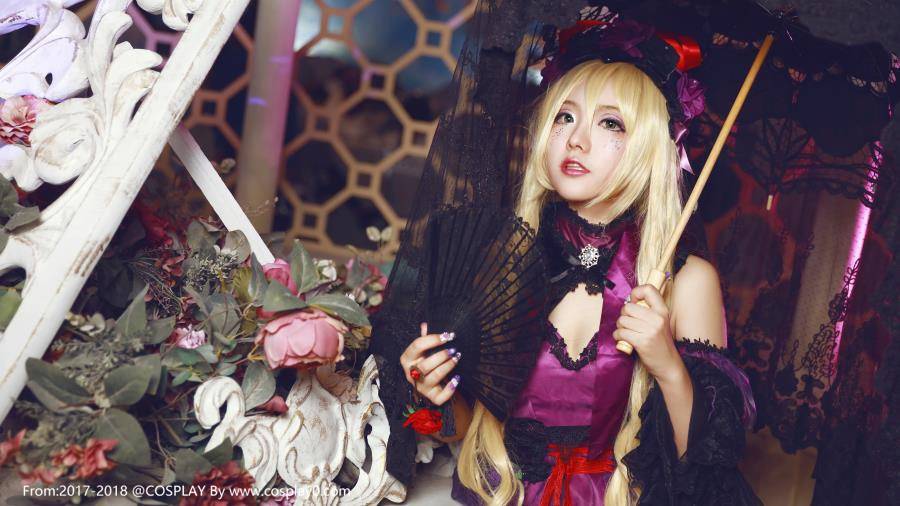 Cosplay福利/东方project八云紫美女黑丝诱惑Cosplay写真图片