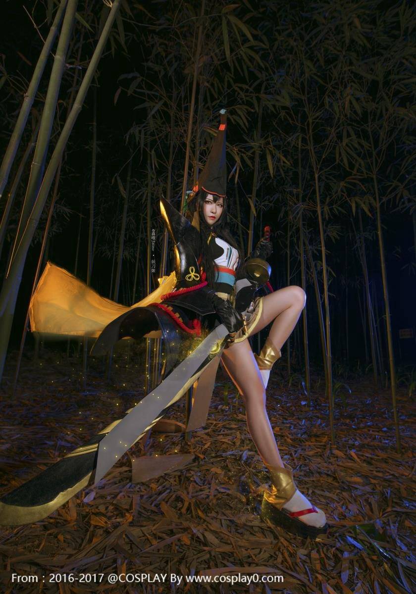 Cosplay福利/绝对领域阴阳师妖刀姬小姐姐大长腿Cosplay福利图