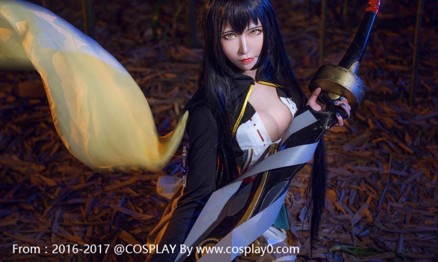Cosplay福利/绝对领域阴阳师妖刀姬小姐姐大长腿Cosplay福利图