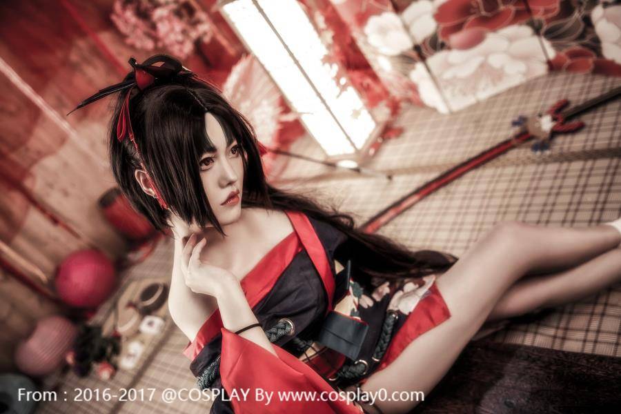 Cosplay福利/半次元美女Cosplay阴阳师手游妖刀姬美女福利图