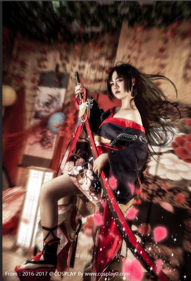 Cosplay福利/半次元美女Cosplay阴阳师手游妖刀姬美女福利图