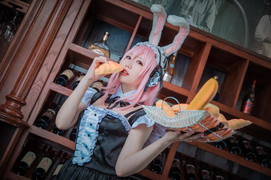 Cosplay福利/宅男福利 风色夭夭Cos女仆索尼子黑丝美腿
