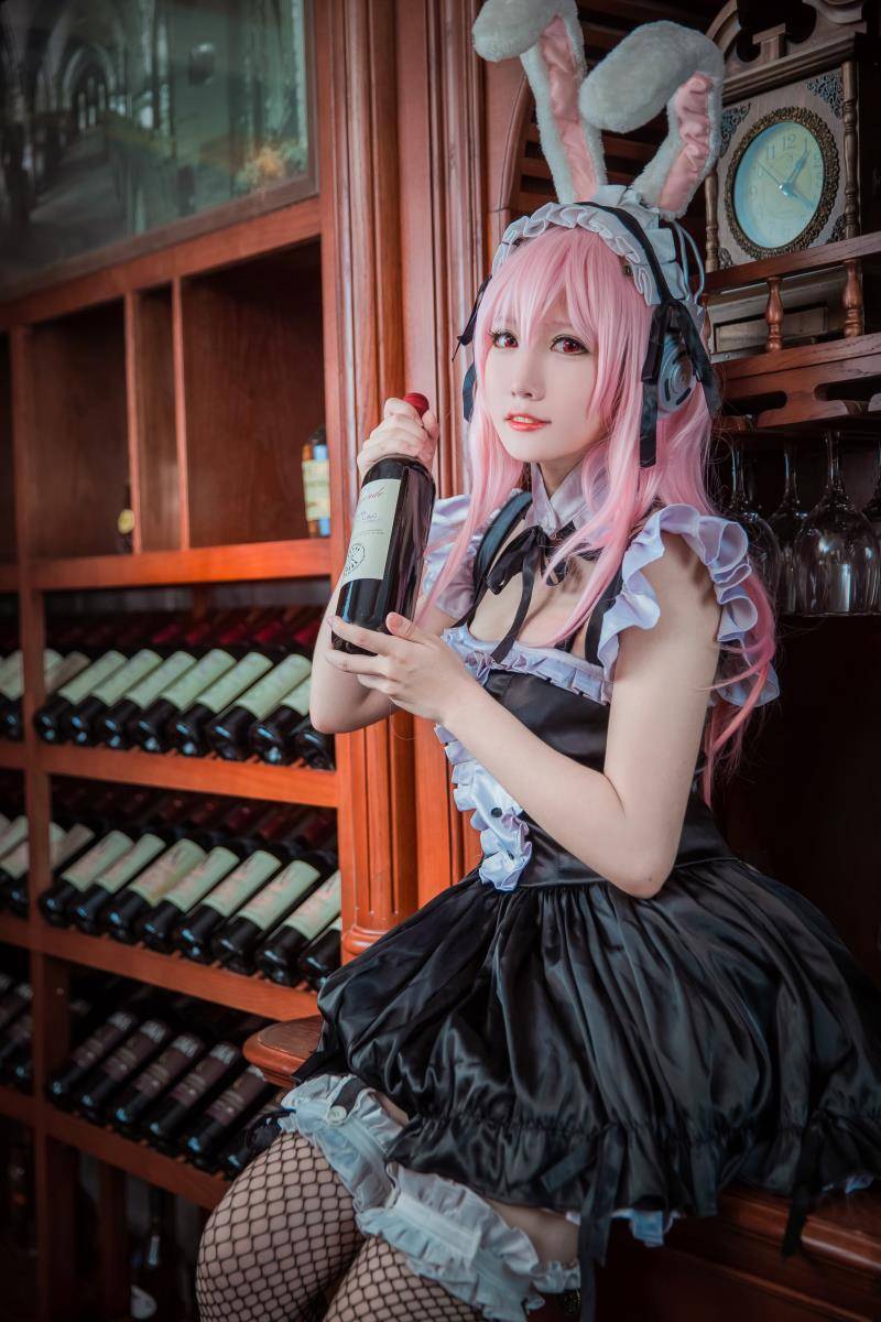 Cosplay福利/宅男福利 风色夭夭Cos女仆索尼子黑丝美腿