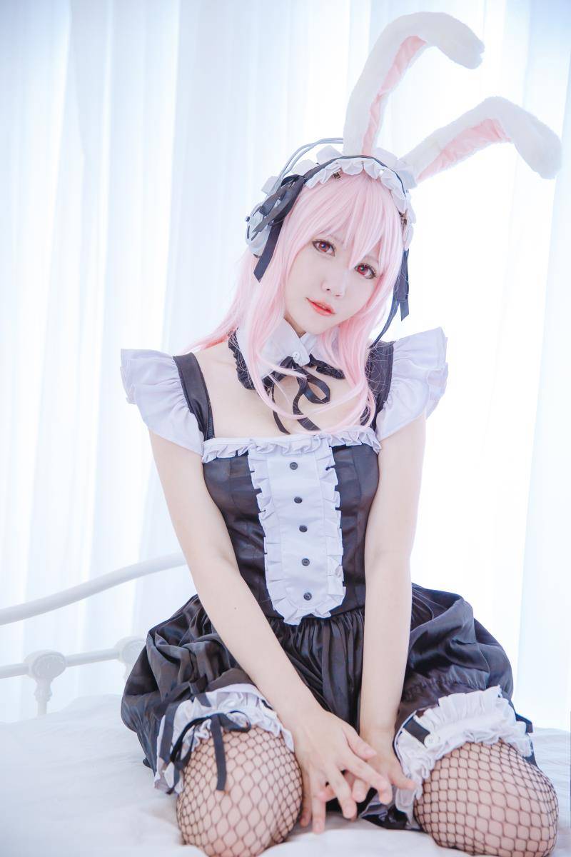 Cosplay福利/宅男福利 风色夭夭Cos女仆索尼子黑丝美腿