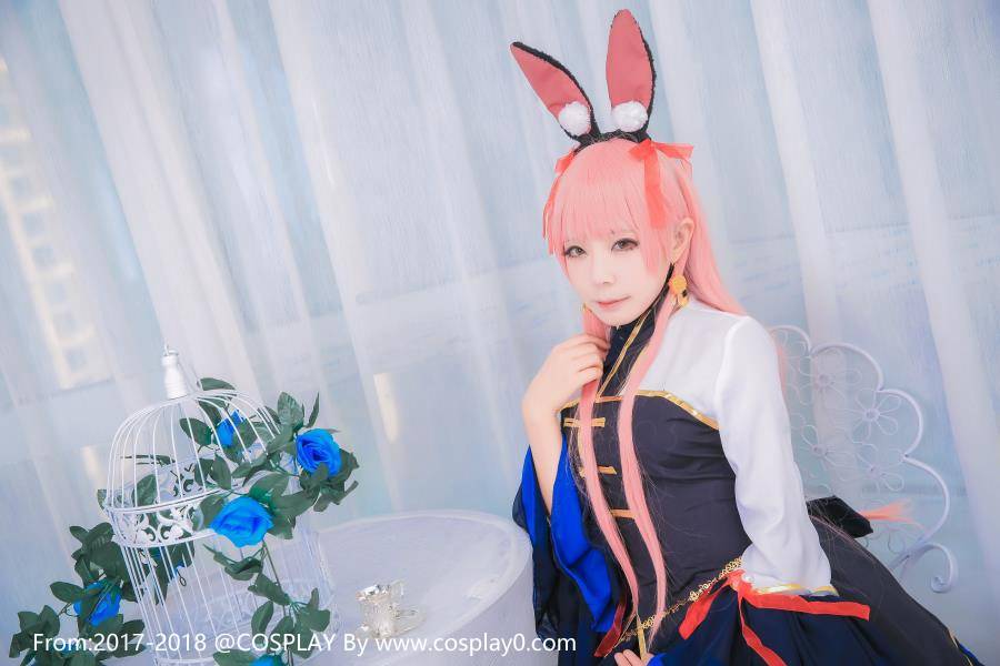 Cosplay福利/奇迹暖暖可爱萌妹子兽耳萝莉玉兔Cosplay图片