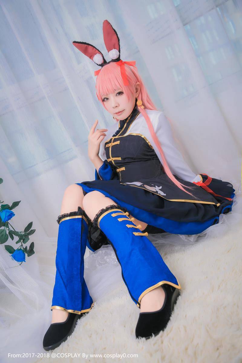 Cosplay福利/奇迹暖暖可爱萌妹子兽耳萝莉玉兔Cosplay图片