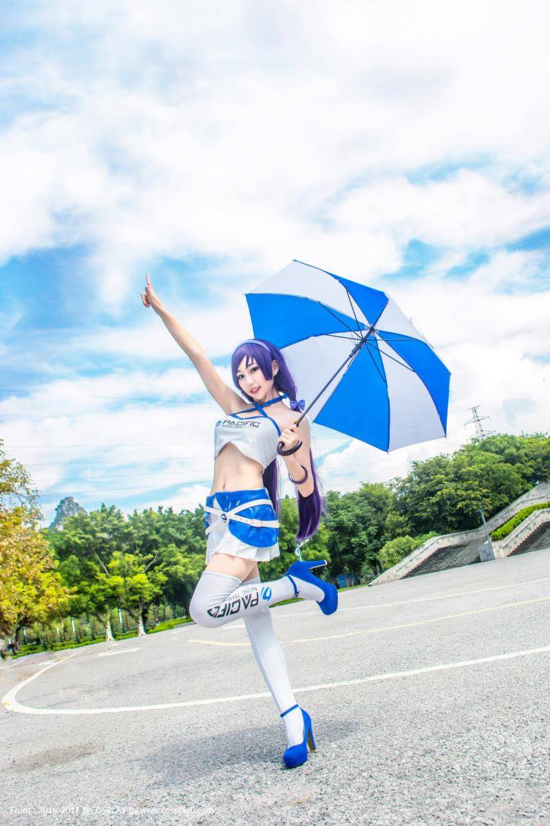 Cosplay福利/赛车美女东条希白丝胖次Cosplay福利图