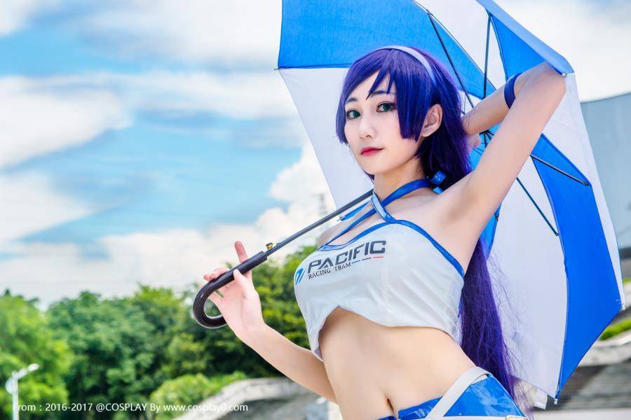 Cosplay福利/赛车美女东条希白丝胖次Cosplay福利图