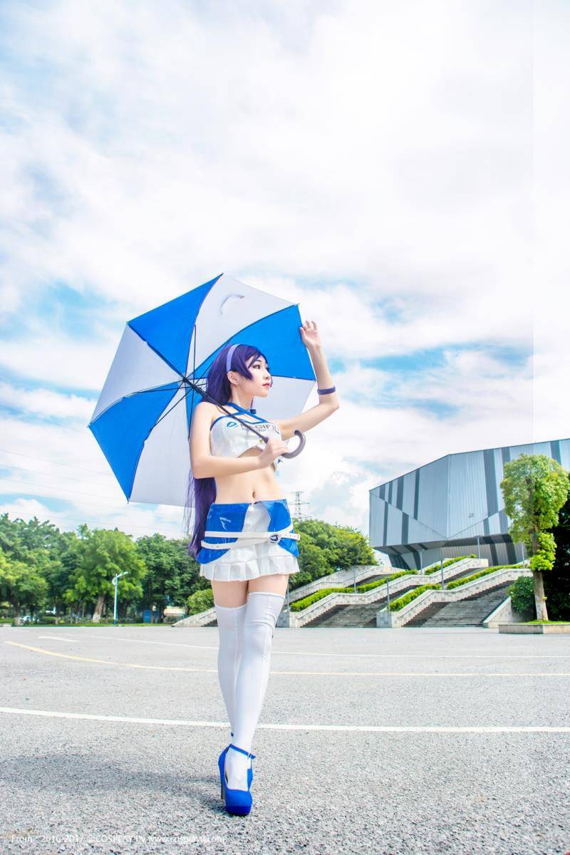 Cosplay福利/赛车美女东条希白丝胖次Cosplay福利图