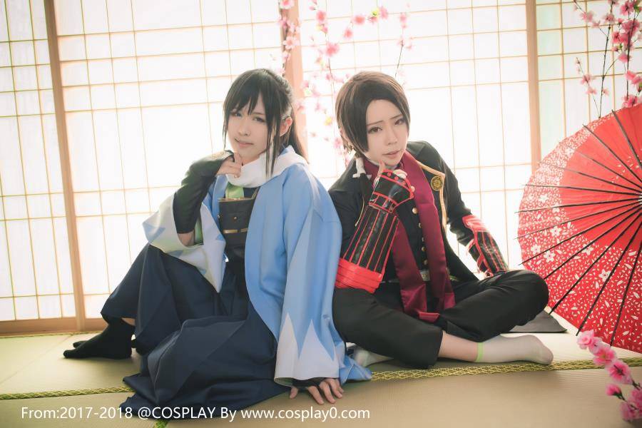 Cosplay福利/半次元Coser刀剑乱舞春日祭加州清光五虎退Cosplay图片