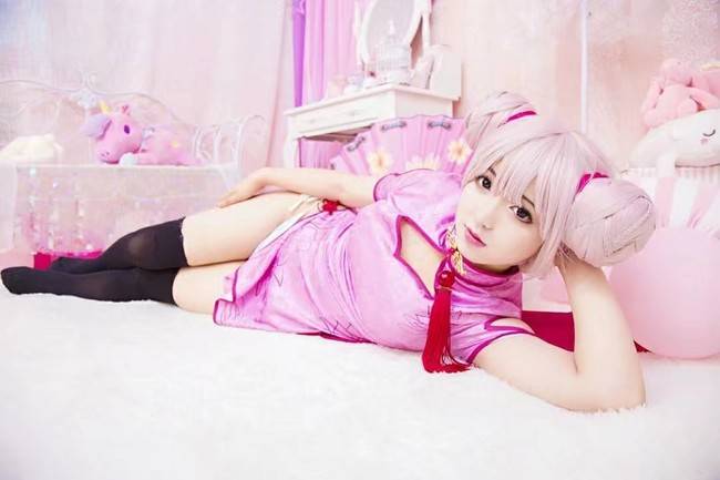 Cosplay福利/黑丝绝对领域旗袍少女 王者荣耀 小乔COSPLAY