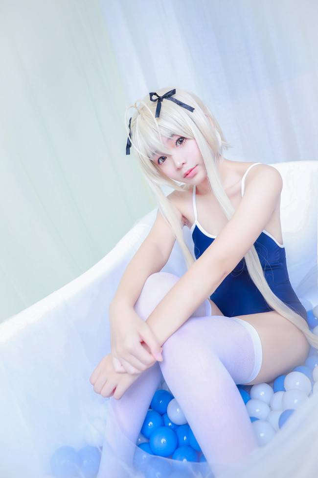 Cosplay福利/白丝绝对领域少女 缘之空 春日野穹COSPLAY美图欣赏