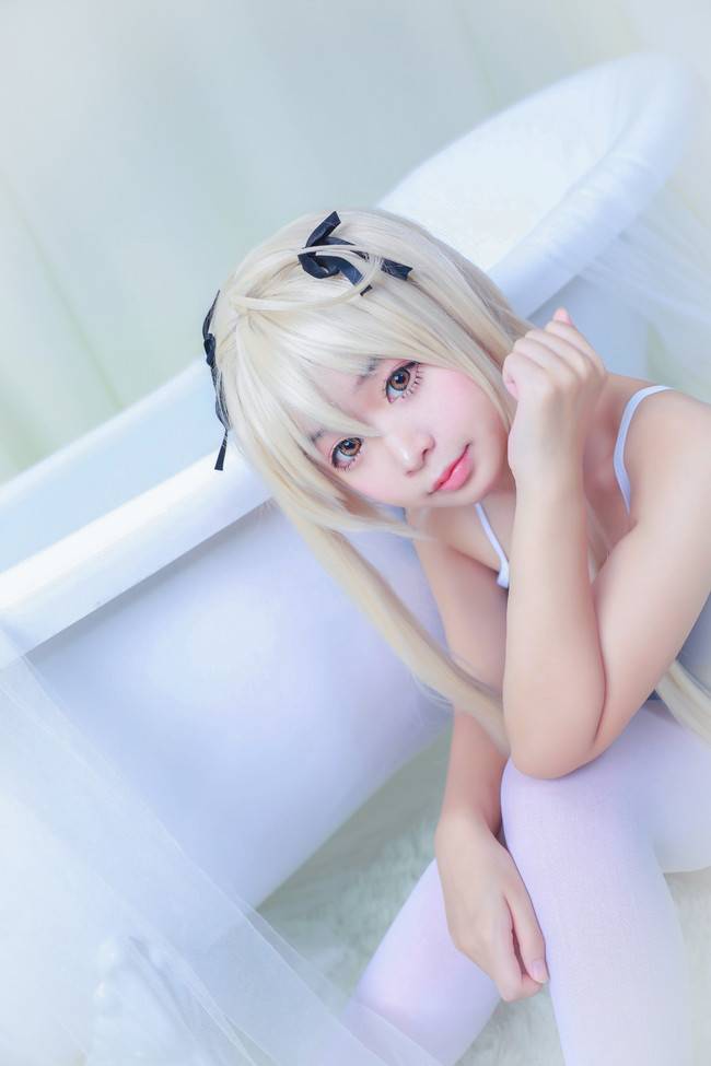 Cosplay福利/白丝绝对领域少女 缘之空 春日野穹COSPLAY美图欣赏
