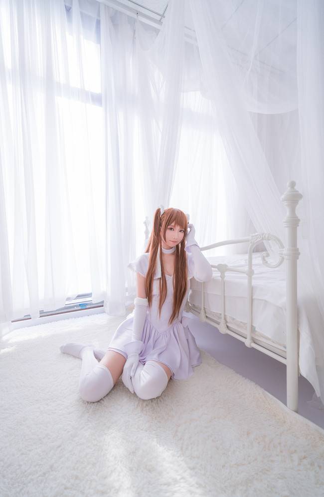 Cosplay福利/白丝绝对领域萌妹子少女 白色相簿2 小木曾雪菜COSPLAY