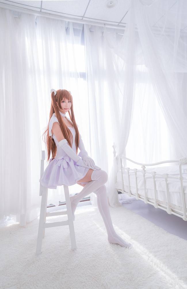 Cosplay福利/白丝绝对领域萌妹子少女 白色相簿2 小木曾雪菜COSPLAY