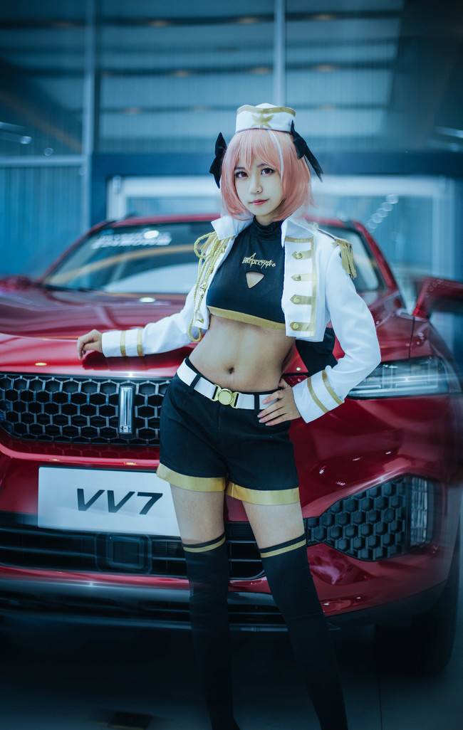 Cosplay福利/黑丝绝对领域赛车少女 Fate/Grand Order 阿福COSPLAY