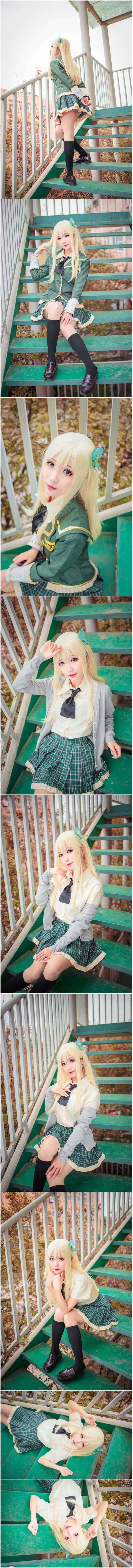 Cosplay福利/黑丝绝对领域制服少女 我的朋友很少 柏崎星奈COSPLAY