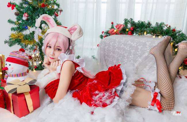 Cosplay福利/黑丝绝对领域圣诞少女 超级索尼子 索尼子COSPLAY