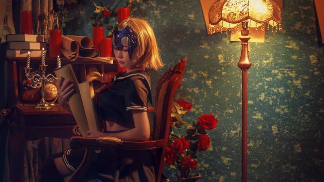 Cosplay福利/黑丝绝对领域制服少女 Fate/Grand Order贞德