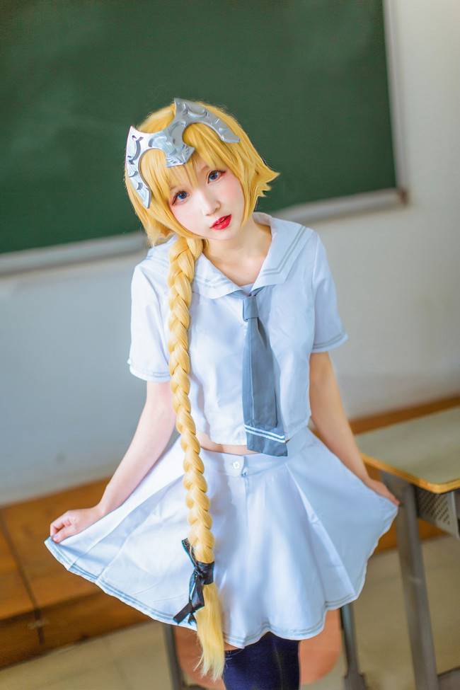 Cosplay福利/黑丝绝对领域制服少女 Fate/Grand Order贞德COSPLAY