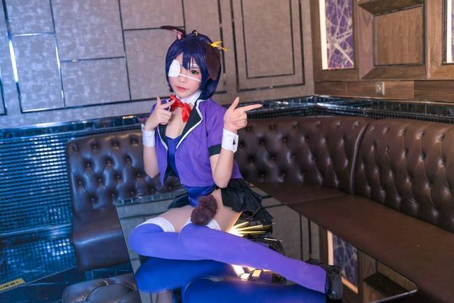 Cosplay福利/蓝丝绝对领域少女 中二病也要谈恋爱 小鸟游六花COSPLAY