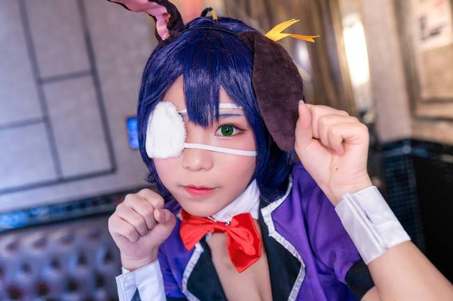 Cosplay福利/蓝丝绝对领域少女 中二病也要谈恋爱 小鸟游六花COSPLAY