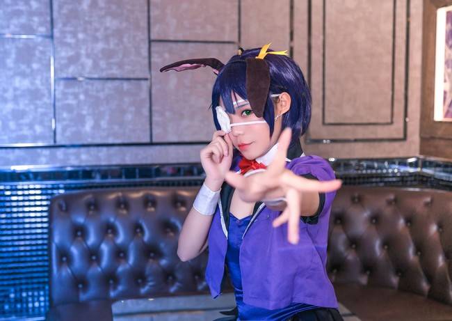 Cosplay福利/蓝丝绝对领域少女 中二病也要谈恋爱 小鸟游六花COSPLAY