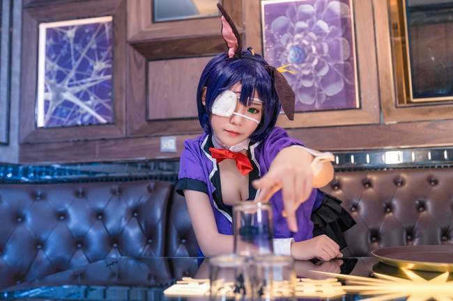 Cosplay福利/蓝丝绝对领域少女 中二病也要谈恋爱 小鸟游六花COSPLAY