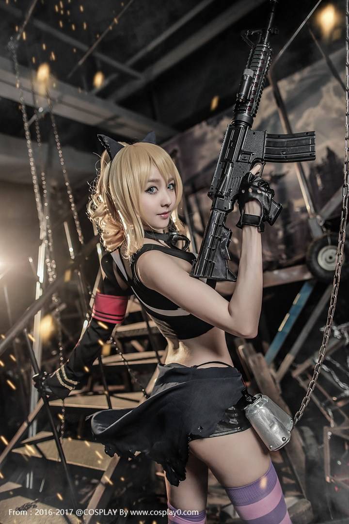 Cosplay福利/战场双马尾克林薇儿Cosplay性感美女福利图片