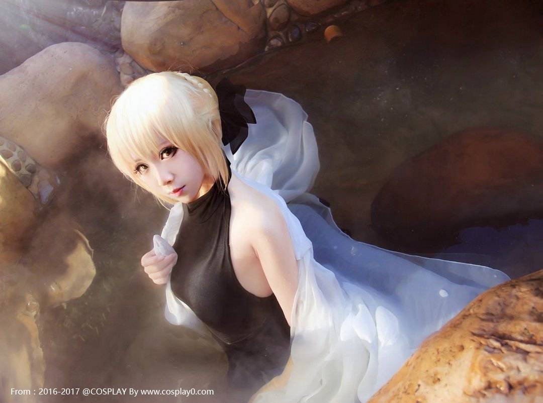 Cosplay福利/Fate黑化间桐樱美女湿身Cosplay