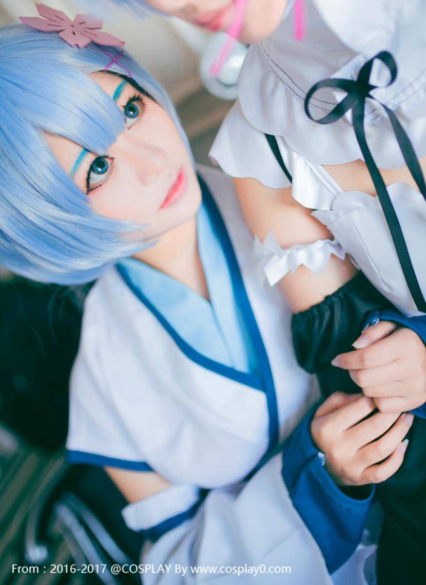 Cosplay福利/雷姆萝莉白丝Cosplay