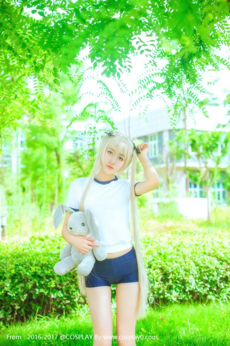 Cosplay福利/萌妹子春日野穹体操服Cosplay腿控福利