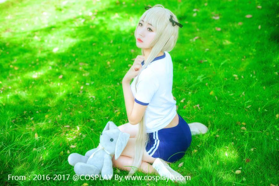 Cosplay福利/萌妹子春日野穹体操服Cosplay腿控福利