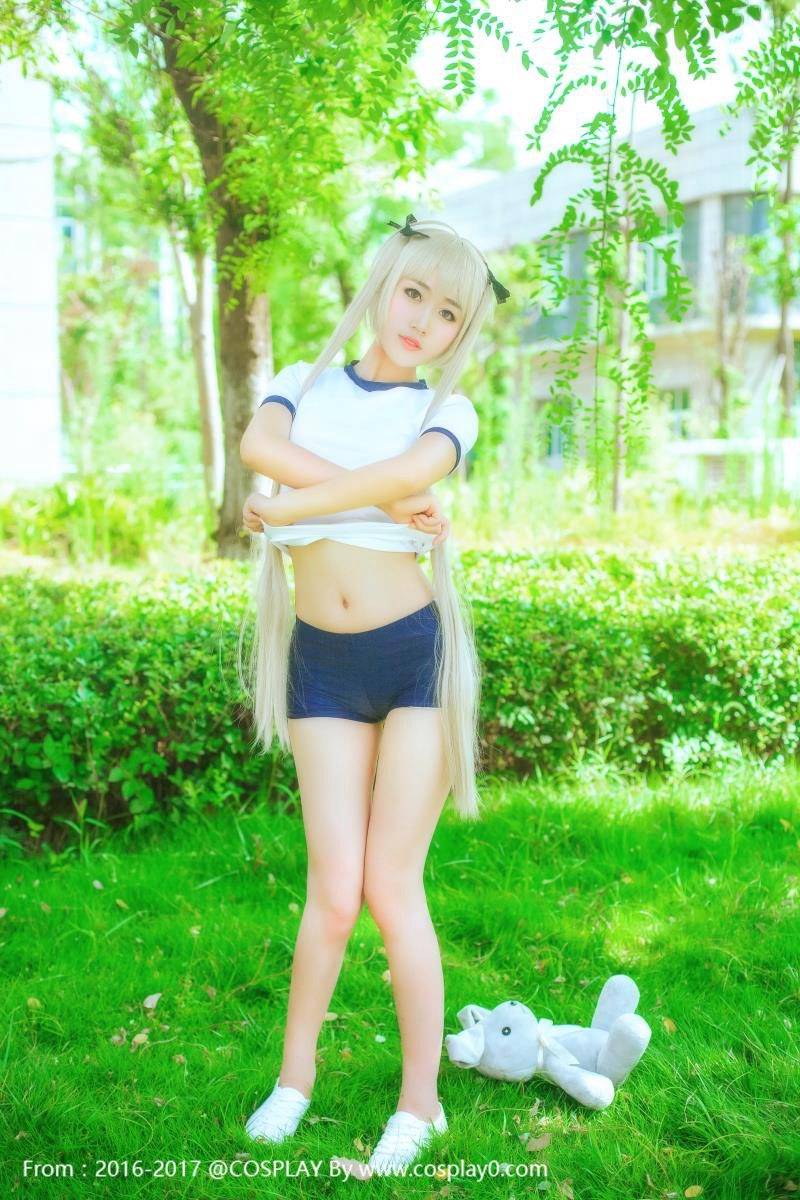 Cosplay福利/萌妹子春日野穹体操服Cosplay腿控福利