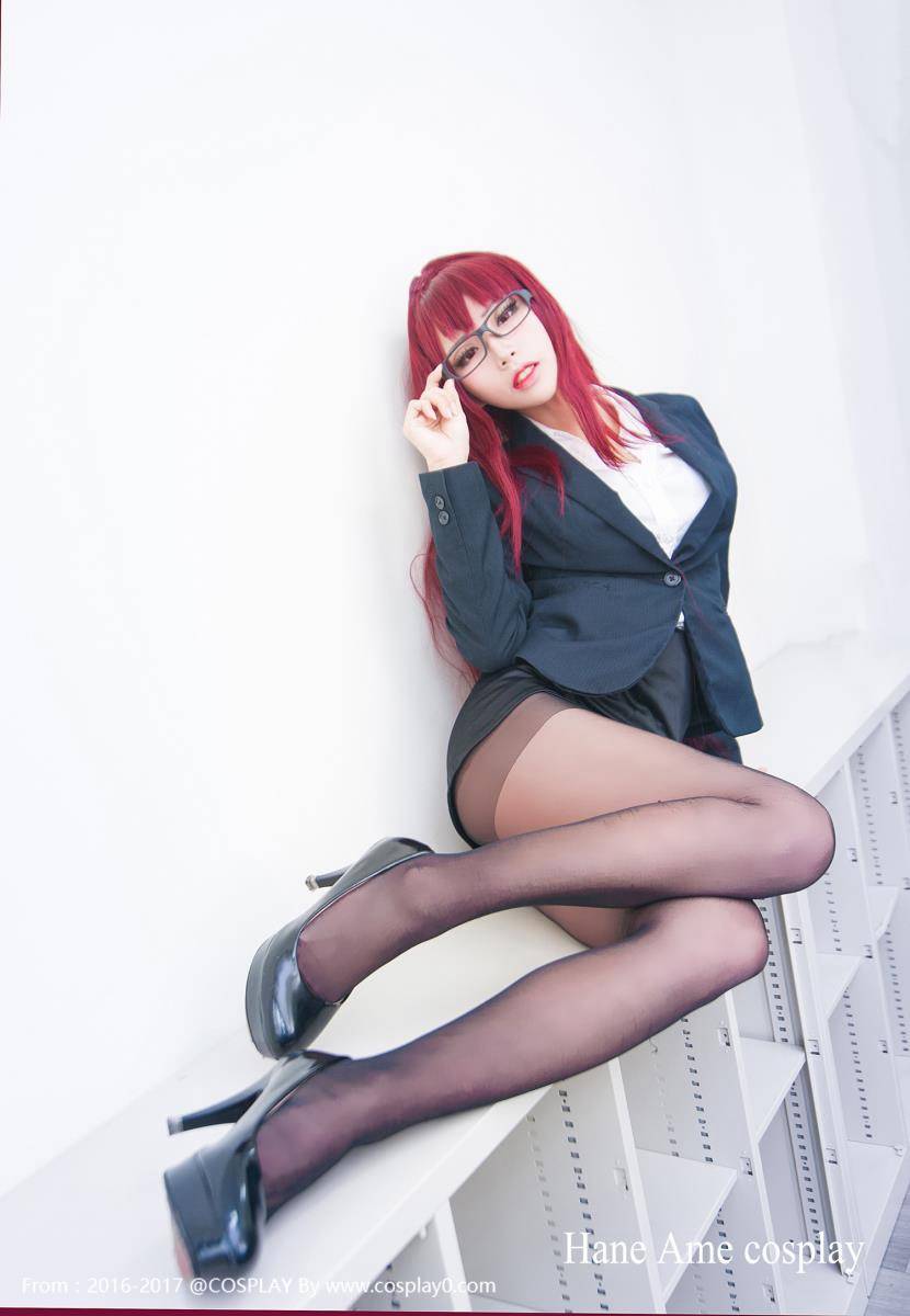 Cosplay福利/蔡雨波御姐斯卡哈制服黑丝美腿Cosplay福利写真