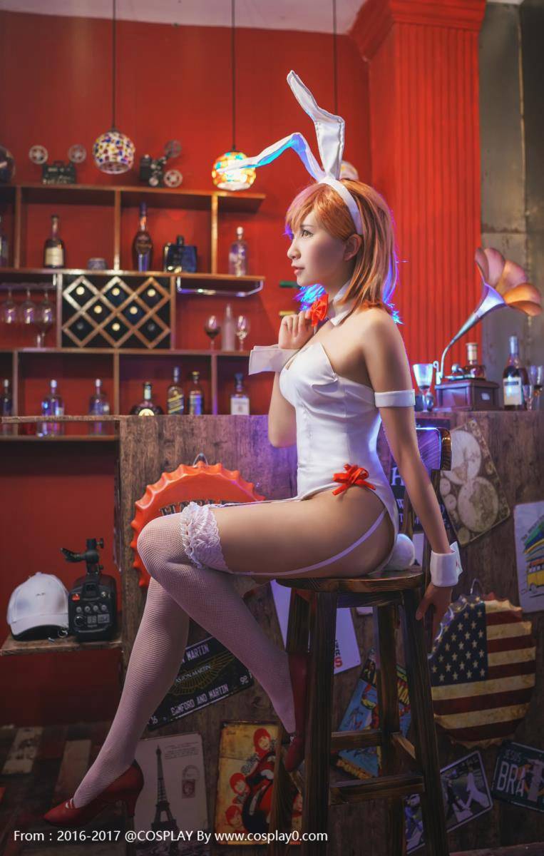 Cosplay福利/Coser雪瞳御坂美琴兔女郎黑丝美腿Cos福利诱惑