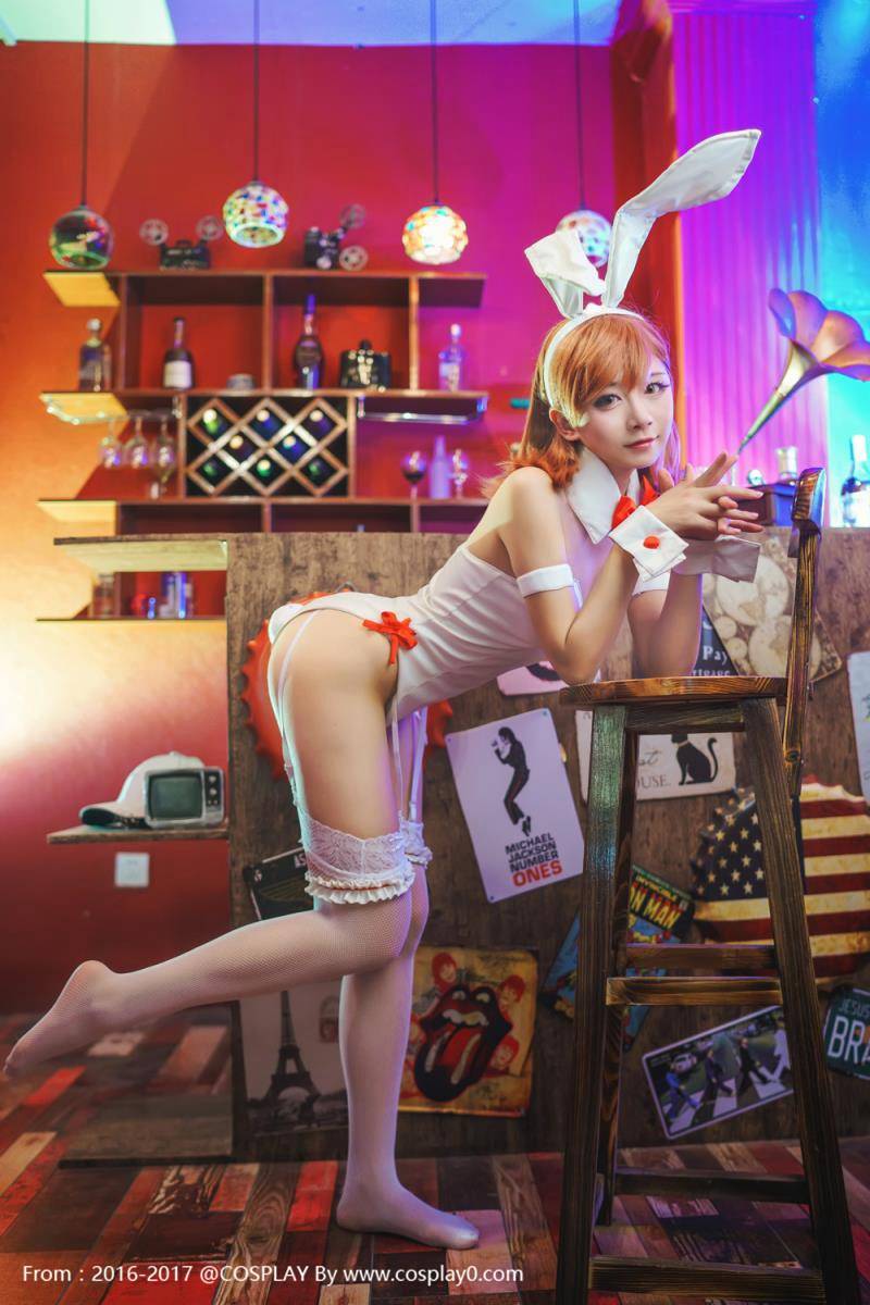 Cosplay福利/Coser雪瞳御坂美琴兔女郎黑丝美腿Cos福利诱惑