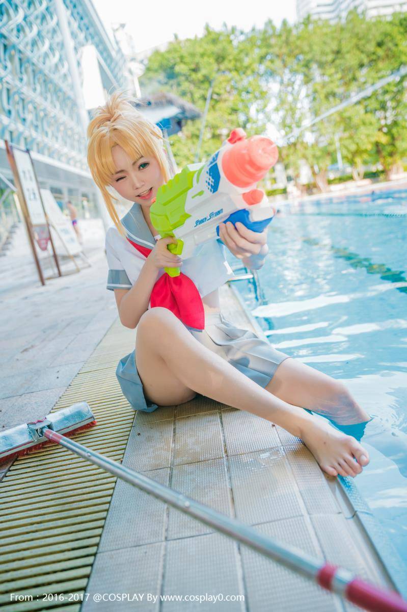 Cosplay福利/Kitaro_绮太郎莫德雷德水手服jk