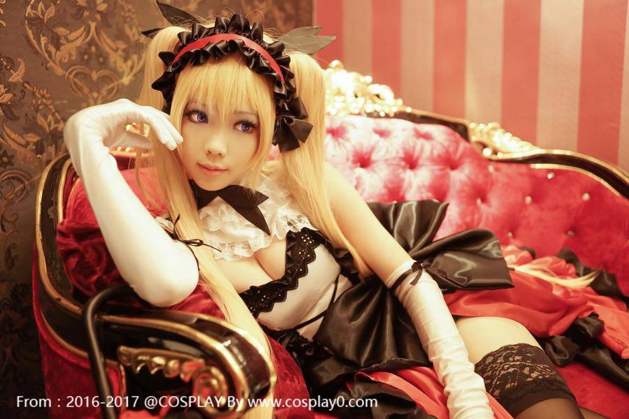Cosplay福利/ElyEE子双马尾女仆装Cos 妮莉丝黑丝福利