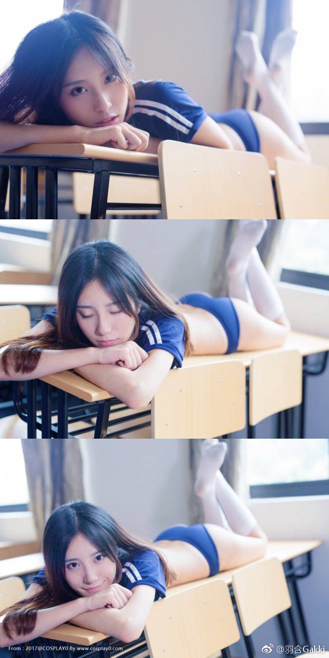 Cosplay福利/微博红人Coser 羽含Gakki 死库水白丝