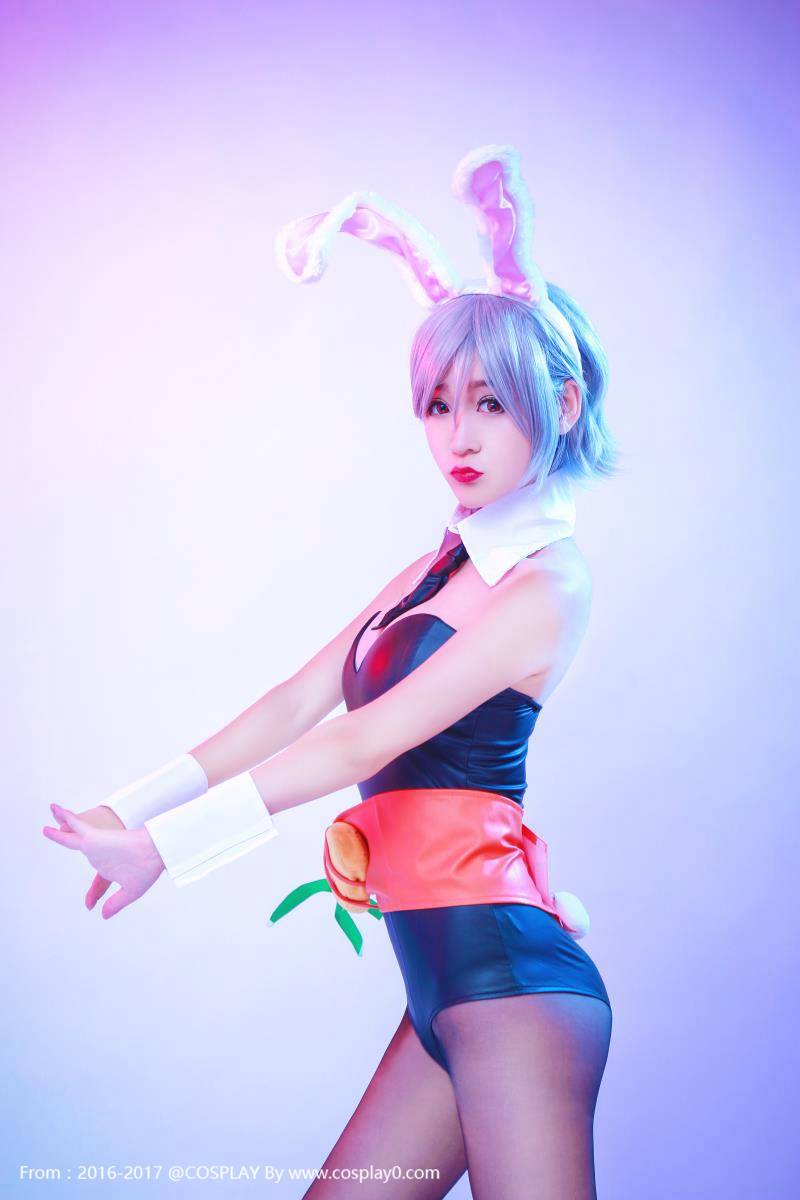 Cosplay福利/英雄联盟锐雯兔女郎御姐黑丝Cos福利图