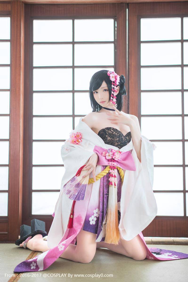 Cosplay福利/性感古风美女 青青子Cos镇魔曲手游夜樱福利图片