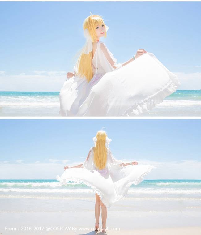 Cosplay福利/尼禄·克劳狄乌斯夏日海滩泳装Cos少女足控福利图片