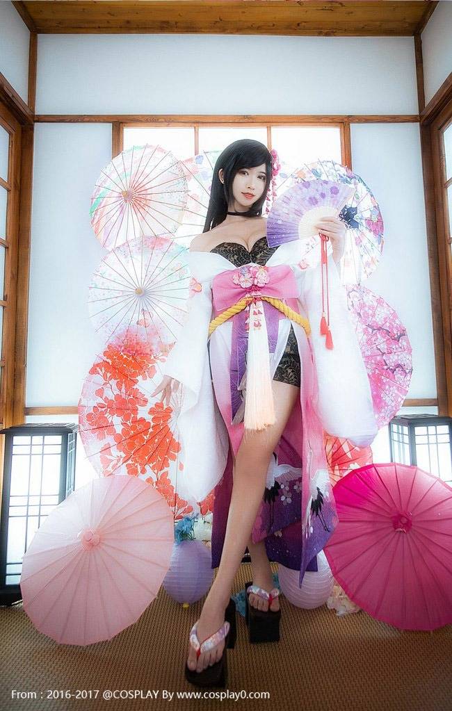 Cosplay福利/鳗鱼霏儿Cos《镇魔曲》夜樱御姐福利图片