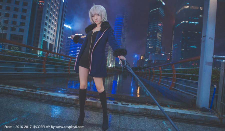 Cosplay福利/fate圣女贞德Alter美女制服Cosplay本子福利图