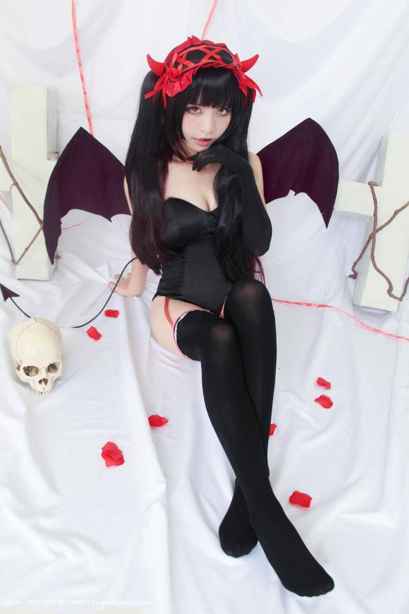 Cosplay福利/小恶魔时崎狂三双马尾黑丝萝莉Cosplay本子福利